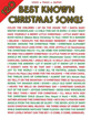 120 Best Known Christmas Songs